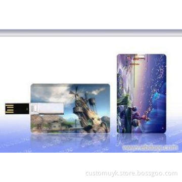 Plastic USB Credit Card Flash Drive / Credit Card USB Stora